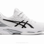 Asics Velocidad de Solución Zapatillas Blancas Negras 2023