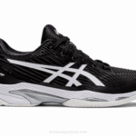 Asics Velocidad de Solución Zapatillas Blanco Negro 2354