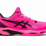 Asics Velocidad de Solución Zapatillas Rosa Intenso Negro