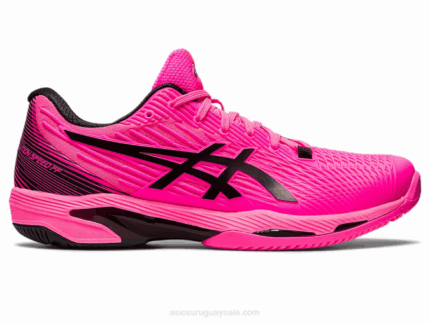 Asics Velocidad de Solución Zapatillas Rosa Intenso Negro