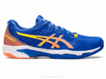 Asics velocidad ff 2 arcilla azul atún melocotón rendimiento excelente