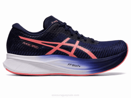 Asics velocidad mágica 2 azul índigo y papaya vibrante