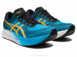 Asics velocidad mágica 2 zapatillas isla azul naranja pop - Image 2