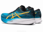 Asics velocidad mágica 2 zapatillas isla azul naranja pop - Image 3