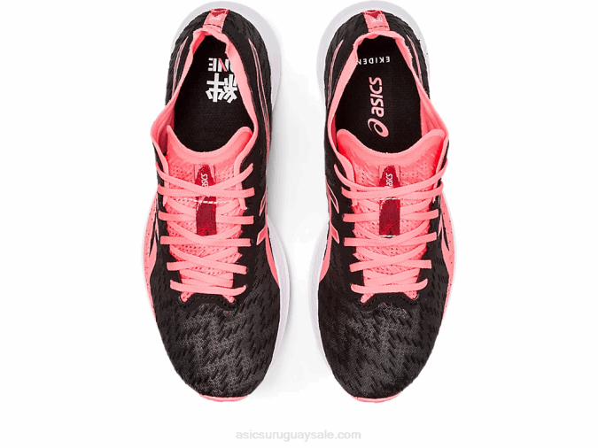 Asics velocidad mágica sneakers negro y coral ardiente - Image 6