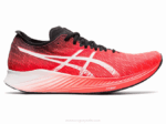Asics Velocidad Mágica Zapatillas Amanecer Rojo y Blanco