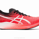 Asics Velocidad Mágica Zapatillas Amanecer Rojo y Blanco