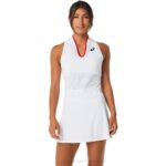 Asics vestido de fiesta mujer blanco brillante elegante y moderno