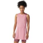 Asics vestido mujer estampado rosa ahumado mar profundo estilo fuerte