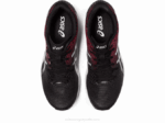 Asics zapatillas alfabetización negro rojo clásico estilo y comodidad - Image 6