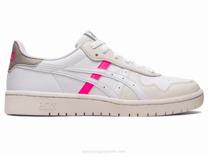 Asics zapatillas deportivas blancas rosas brillantes