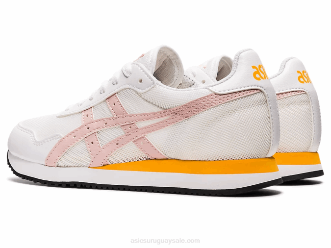 Asics zapatillas escuela primaria corredor tigre melocotón blanco jengibre - Image 3