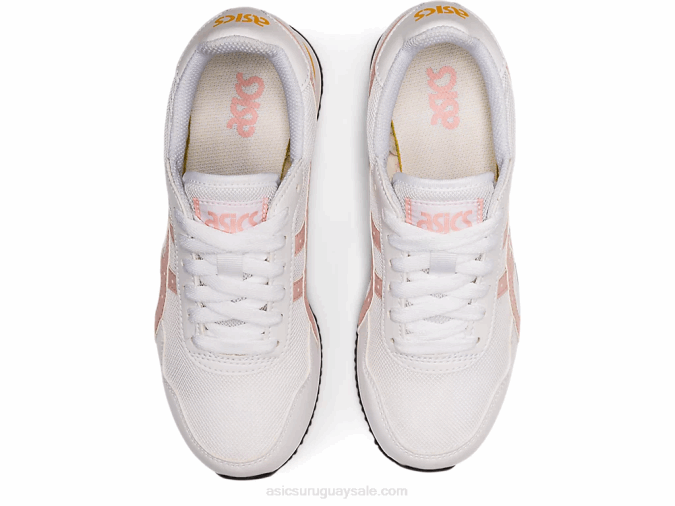 Asics zapatillas escuela primaria corredor tigre melocotón blanco jengibre - Image 6