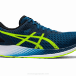 Asics zapatillas hipervelocidad azul mako verde peligro