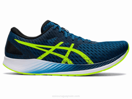 Asics zapatillas hipervelocidad azul mako verde peligro