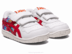 Asics Zapatillas Niños Blanco Rojo Estilo Clásico Japón - Image 2