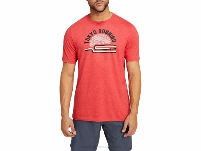 camiseta_asics_brezo_rojo_estilo_urbano_teatokyo.png Camiseta Asics Brezo Rojo Estilo Urbano Teatokyo - Image 1