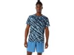 Camiseta Asics Camuflaje Salvaje Hombre Azul Celeste Rendimiento