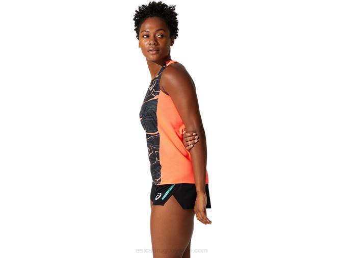 Camiseta Asics de Malla Ligera Coral para Mujer - Image 3