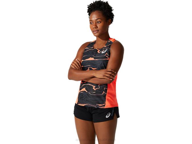 Camiseta Asics de Malla Ligera Coral para Mujer - Image 1