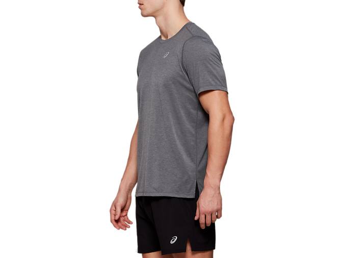 Camiseta Asics de Manga Corta Dorai Hombre Gris Oscuro - Image 2