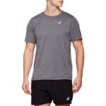 Camiseta Asics de Manga Corta Dorai Hombre Gris Oscuro