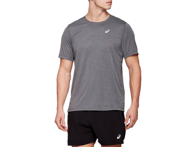 Camiseta Asics de Manga Corta Dorai Hombre Gris Oscuro - Image 1