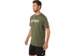 Camiseta Asics de Manga Corta Logo Lockup Color Oliva - Image 3