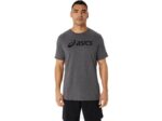 Camiseta Asics de Manga Corta Logo Lockup Gris Oscuro - Image 2