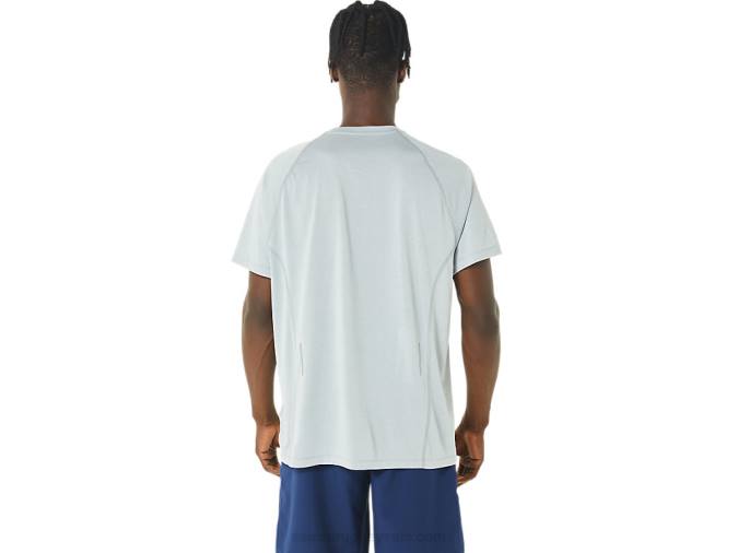 Camiseta Asics de Manga Corta Lyte Hombre Brezo Gris Claro - Image 2