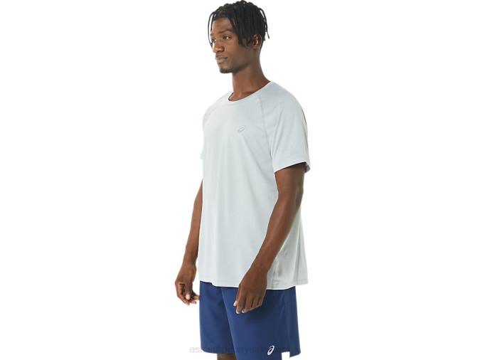 Camiseta Asics de Manga Corta Lyte Hombre Brezo Gris Claro - Image 3