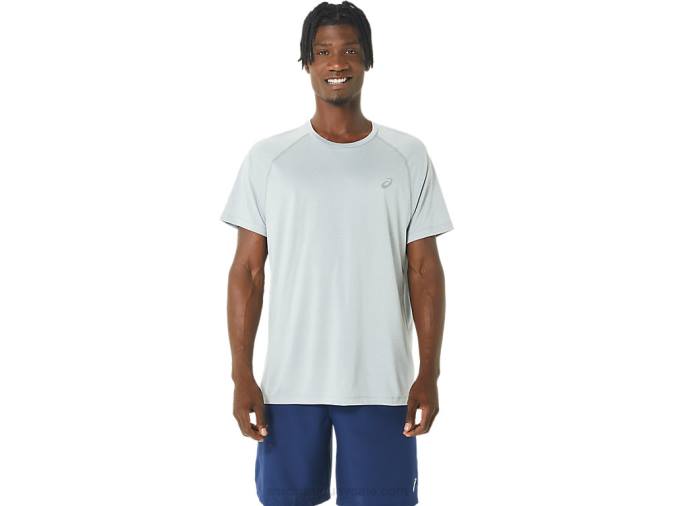 Camiseta Asics de Manga Corta Lyte Hombre Brezo Gris Claro - Image 1