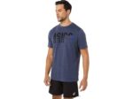 Camiseta Asics de Manga Corta Rayas Brezo con Bolsillo - Image 2