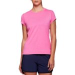 Camiseta Asics Dorai Manga Corta Mujer Brillante Brezo Rosa