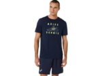 Camiseta Asics Estampado Zapatos de Salón Hombre Medianoche