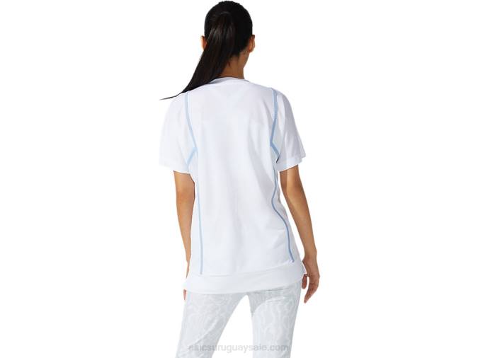 Camiseta Asics Femenina Manga Corta Strong 92 Blanca Brillante - Image 2
