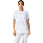 Camiseta Asics Femenina Manga Corta Strong 92 Blanca Brillante