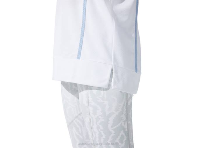 Camiseta Asics Femenina Manga Corta Strong 92 Blanca Brillante - Image 4