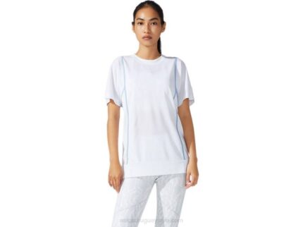 Camiseta Asics Femenina Manga Corta Strong 92 Blanca Brillante
