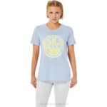 Camiseta Asics Fuerte 92 Mujer Niebla Amarillo Resplandor