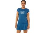 Camiseta Asics Gráfico Corte Mujer Índigo Claro Trendy