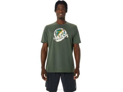 Camiseta Asics Herencia 1977 Lienzo Oliva Estilo Único