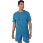 Camiseta Asics Hombre Hthr Tech Isla Azul Brezo
