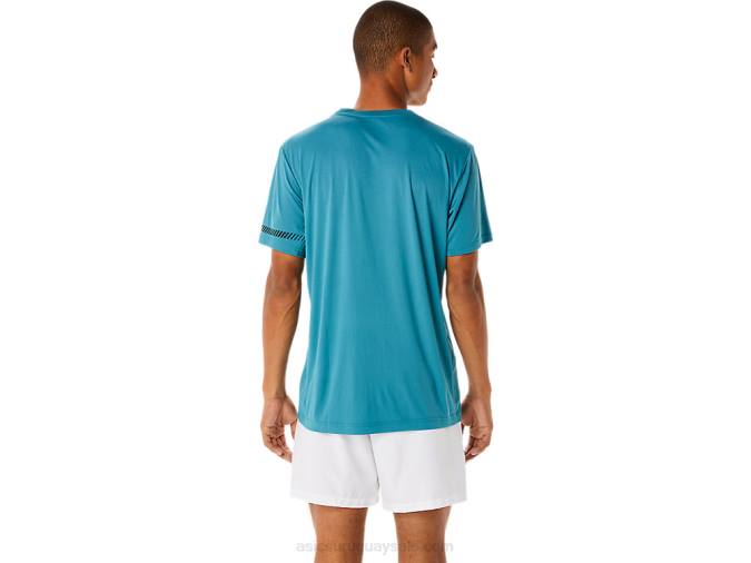 Camiseta Asics Hombre Manga Corta Pino Brumoso Estilo y Comodidad - Image 2