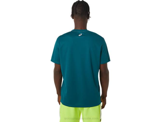 Camiseta Asics Hombre Manga Corta Pino Terciopelo Ideal para Deporte - Image 2