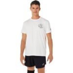 Camiseta Asics Hombre Ocean Waste Blanco Natural Sostenible