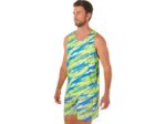 Camiseta Asics Hombre Peligro Verde Estilo Inyección de Color - Image 3