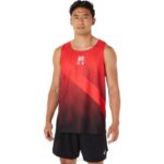 Camiseta Asics Hombre Rojo Electrico Estilo Deportivo y Comodidad