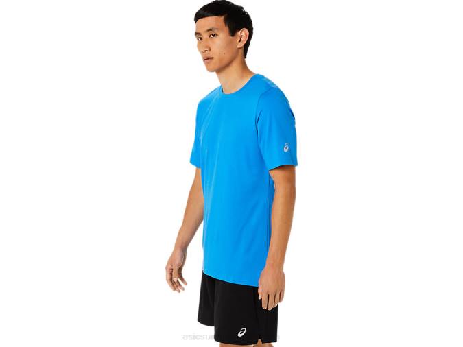 Camiseta Asics Hthr Tech Hombre Azul Eléctrico Ideal para Deporte - Image 3