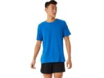 Camiseta Asics Hthr Tech Hombre Azul Francés Estilo Casual